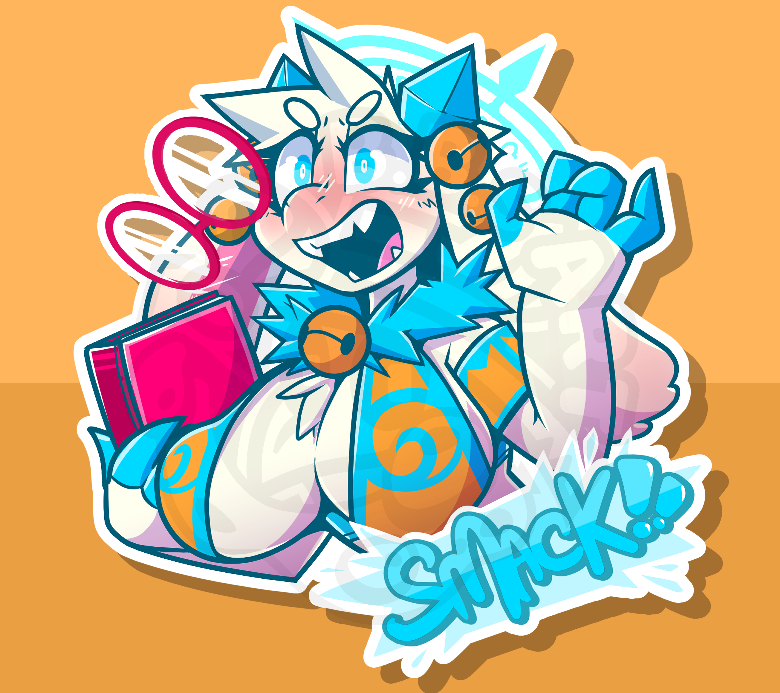 Flustered Angela! (4'' Sticker)