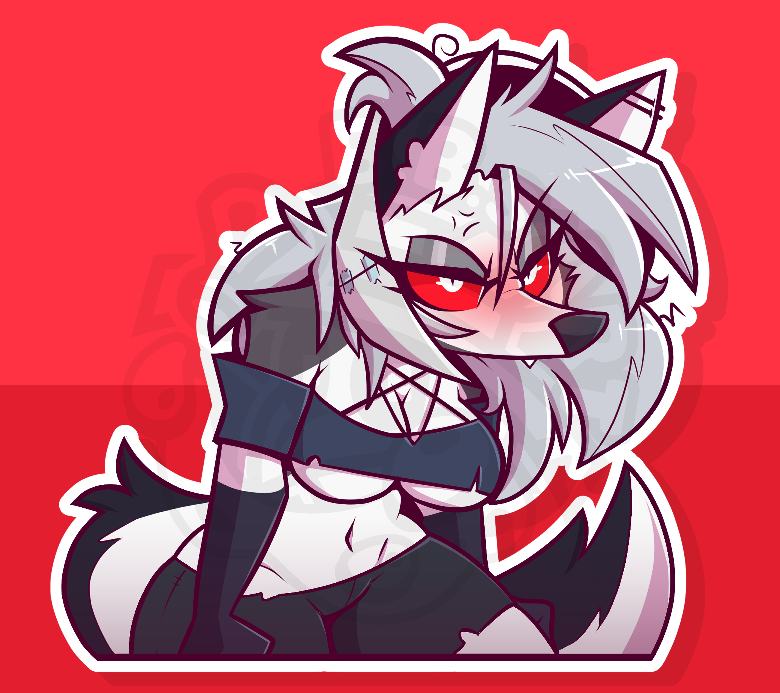 Grouchy Hellhound! (4'' Sticker)