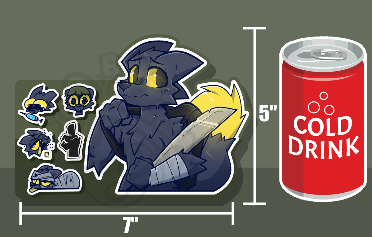 (Casualties: Unknown) Mini Sticker Sheet! (PREORDER)