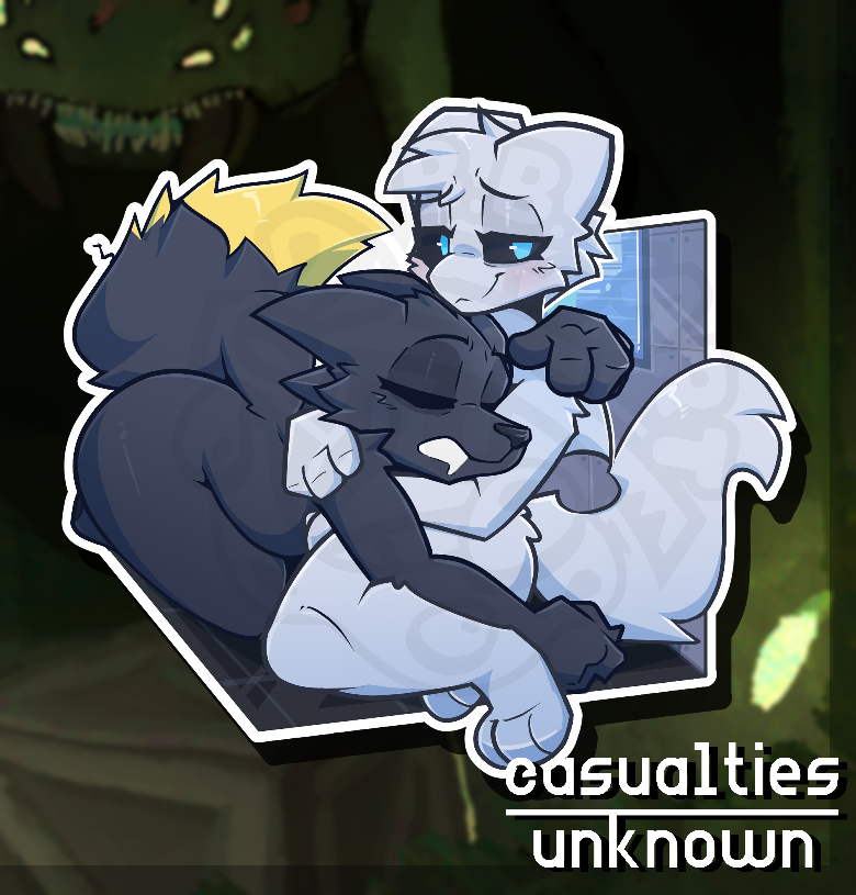 (Casualties: Unknown) Expie & Milky (4'' Sticker) >PREORDER<