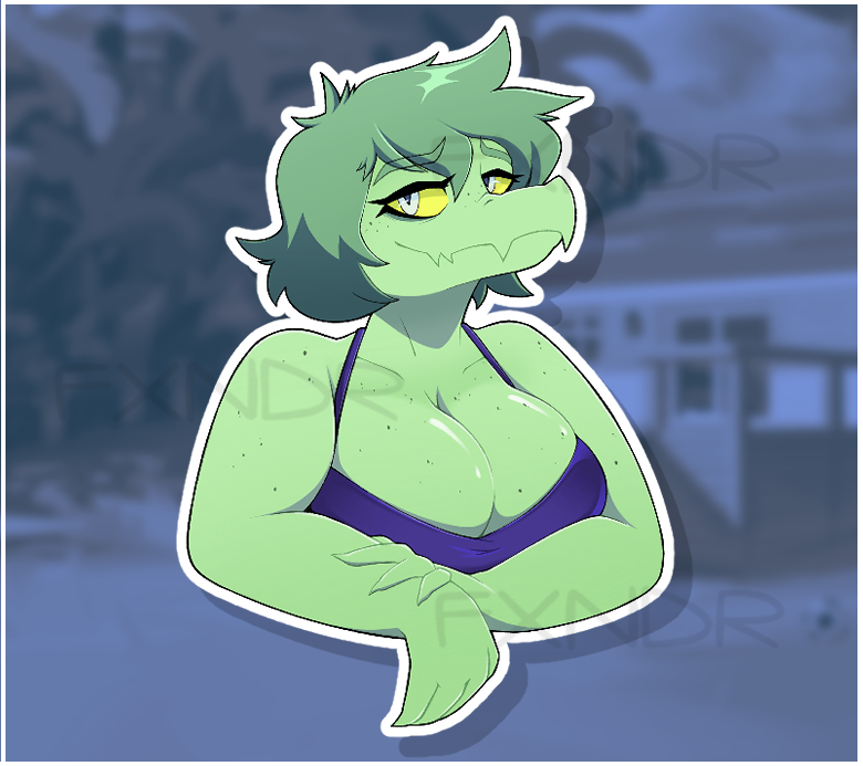 FXNDR Olivia! (4'' Sticker)