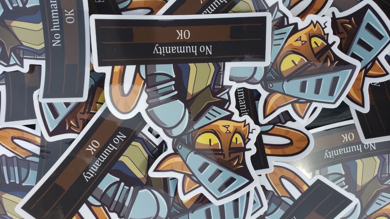 No Humanity (4'' Sticker)