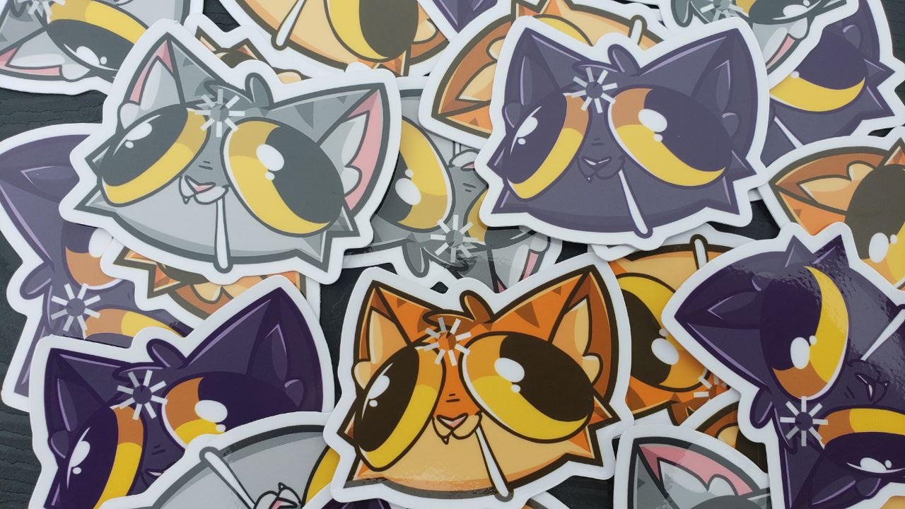Cat Buffering *3 Variants!* (3'' Sticker)