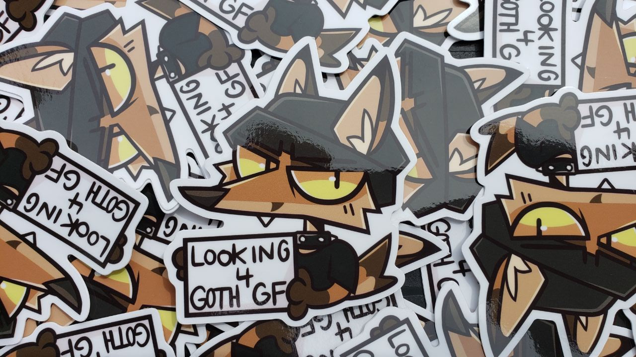 Looking 4 Goth GF (3'' Sticker)