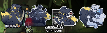Casualties: Unknown Sticker Bundle (x4 4'' Stickers) >PREORDER<