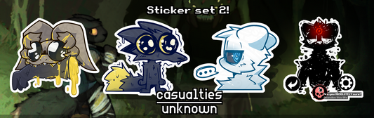 Casualties: Unknown Sticker Bundle 2 (x4 4'' Stickers) (PREORDER)