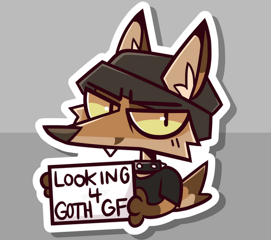 Looking 4 Goth GF (3'' Sticker)