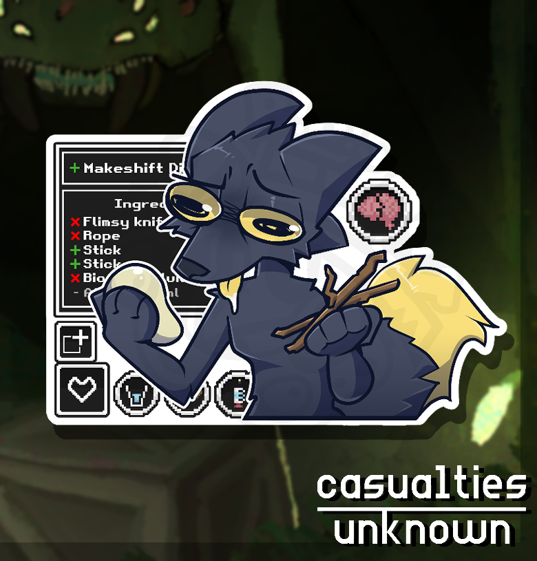 (Casualties: Unknown) Confused Crafter (4'' Sticker) >PREORDER<
