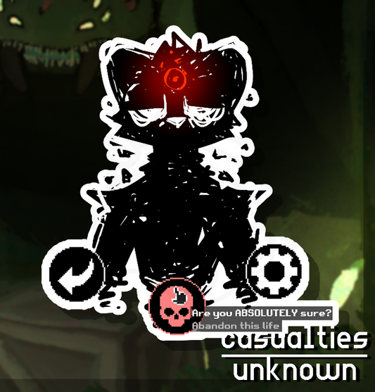 (Casualties: Unknown) Abandon This Life? (4'' Sticker) (PREORDER)