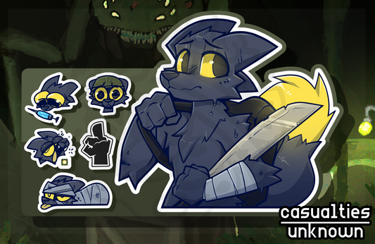 (Casualties: Unknown) Mini Sticker Sheet! (PREORDER)
