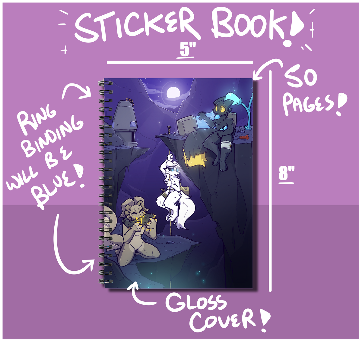'GRAVEL LANDS EXPLORERS' Casualties: Unknown A5 Reusable Sticker Book (PREORDER)