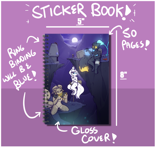 'GRAVEL LANDS EXPLORERS' Casualties: Unknown A5 Reusable Sticker Book (PREORDER)